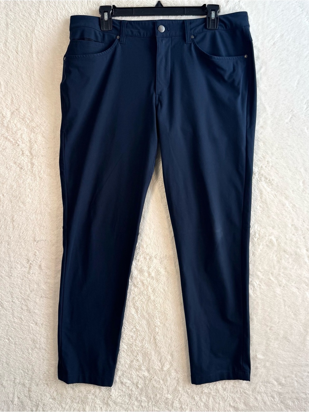 Lululemon ABC Slim Fit 5 Pocket Pants Men’s 33 Navy Office Casual Golf Active
